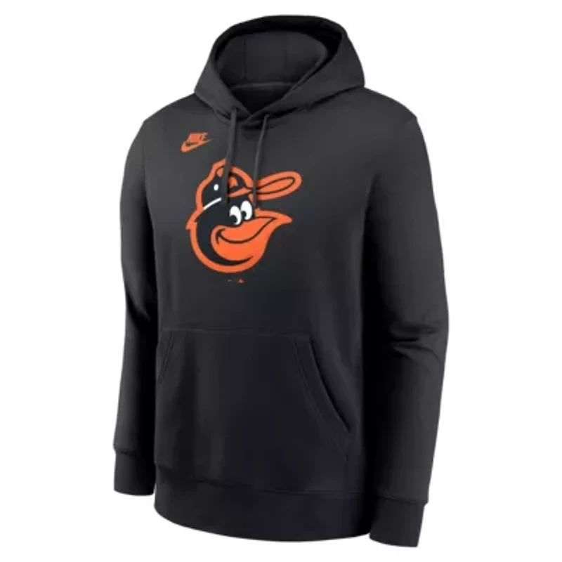 MLB Nike Baltimore Orioles Cooperstown Collection Logo Club Pullover Hoodie
