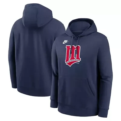 MLB Nike Minnesota Twins Cooperstown Collection Logo Club Hoodie