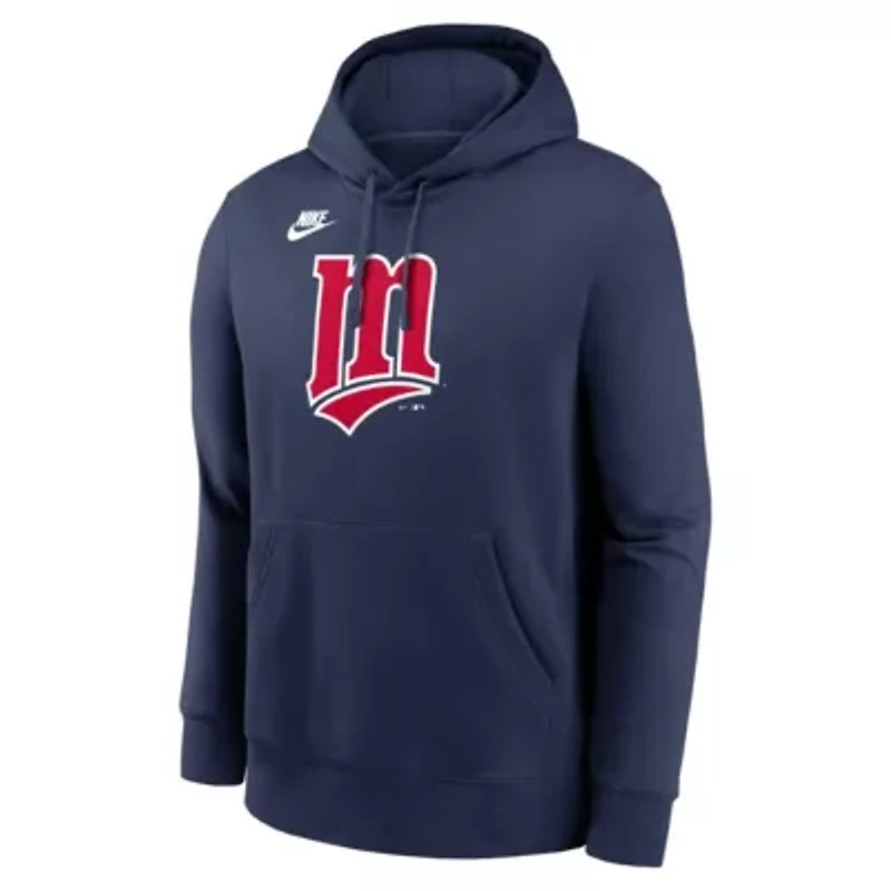 MLB Nike Minnesota Twins Cooperstown Collection Logo Club Hoodie