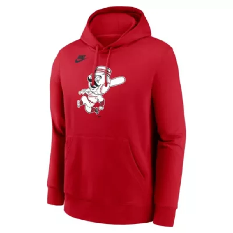 MLB Nike Cincinnati Reds Cooperstown Collection Logo Club Hoodie