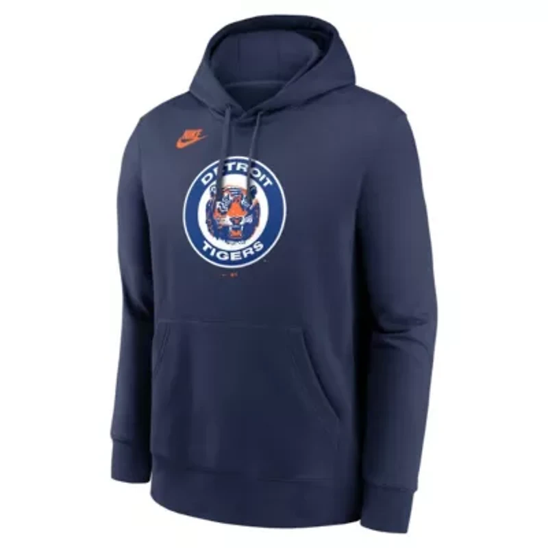 MLB Nike Detroit Tigers Cooperstown Collection Logo Club Hoodie