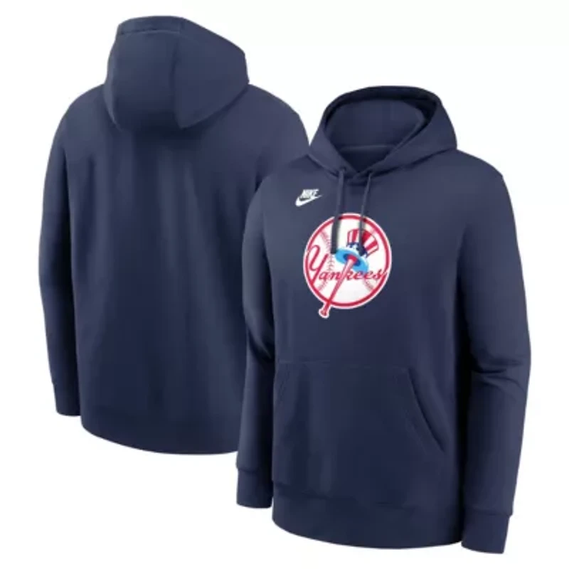 MLB Nike New York Yankees Cooperstown Collection Logo Club Pullover Hoodie