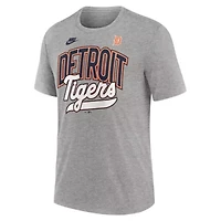 MLB Nike Detroit Tigers Cooperstown Collection Retro Tri-Blend T-Shirt