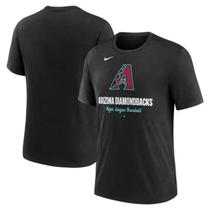MLB Nike Arizona Diamondbacks Logo Tri-Blend T-Shirt