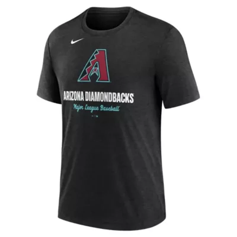 MLB Nike Arizona Diamondbacks Logo Tri-Blend T-Shirt