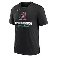 MLB Nike Arizona Diamondbacks Logo Tri-Blend T-Shirt