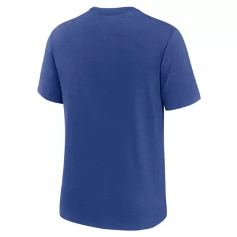 MLB Nike Los Angeles Dodgers Logo Tri-Blend T-Shirt