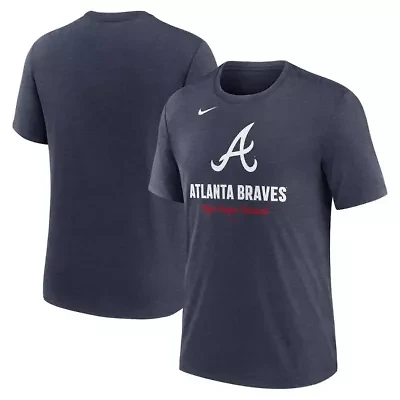 MLB Nike Atlanta Braves Logo Tri-Blend T-Shirt