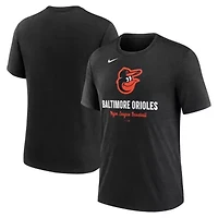 MLB Nike Baltimore Orioles Logo Tri-Blend T-Shirt