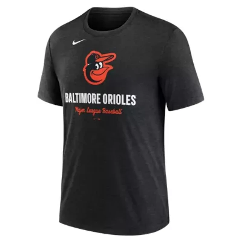 MLB Nike Baltimore Orioles Logo Tri-Blend T-Shirt
