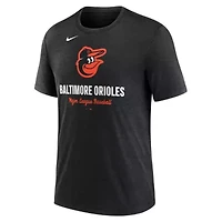 MLB Nike Baltimore Orioles Logo Tri-Blend T-Shirt