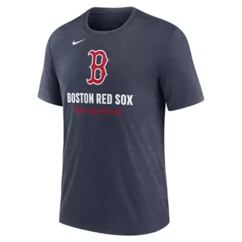 Boston Red Sox MLB Nike Logo Tri-Blend T-Shirt