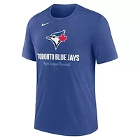 Toronto Blue Jays MLB Nike Logo Tri-Blend T-Shirt