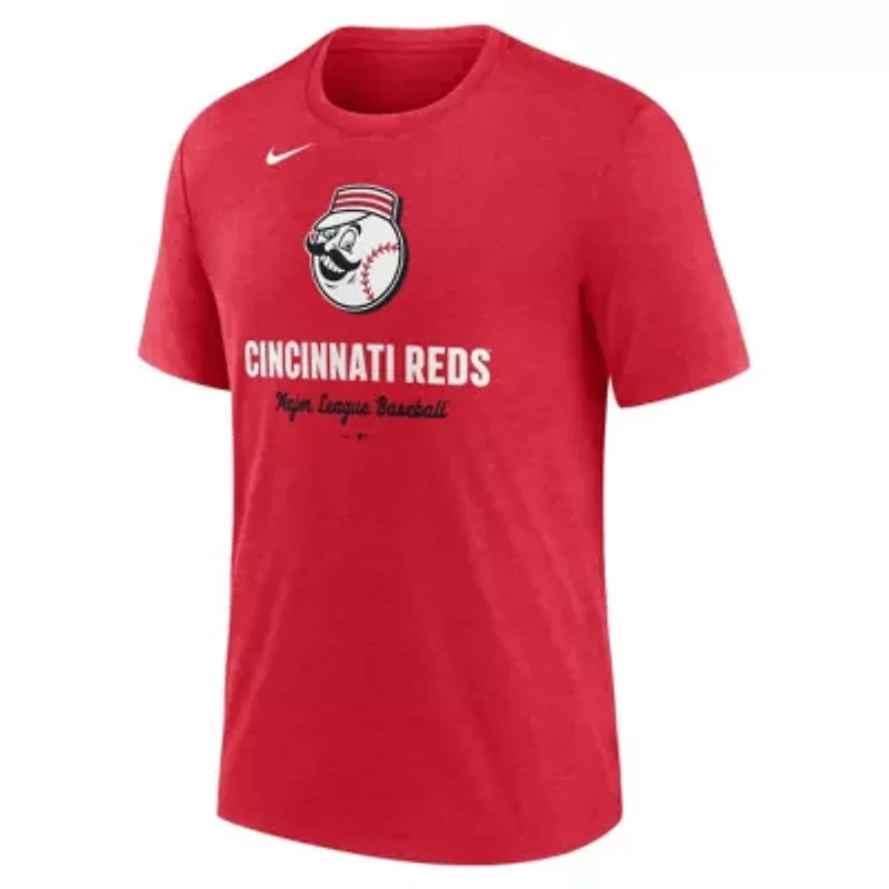 MLB Nike Cincinnati Reds Logo Tri-Blend T-Shirt