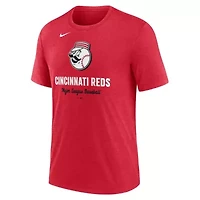 MLB Nike Cincinnati Reds Logo Tri-Blend T-Shirt