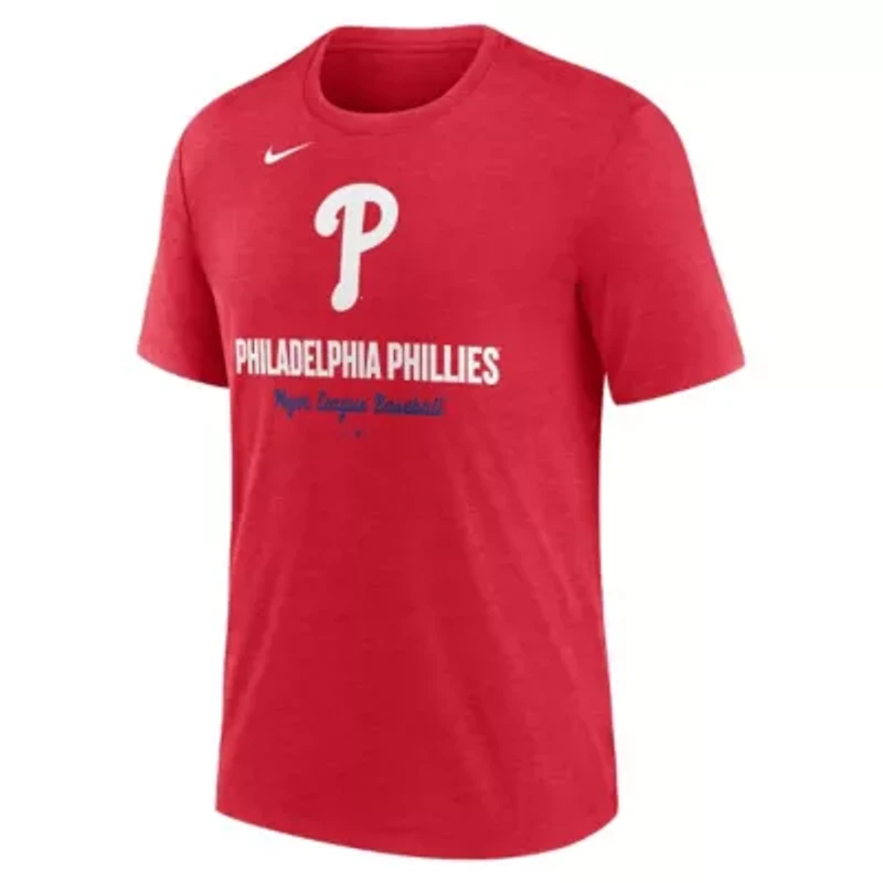 MLB Nike Philadelphia Phillies Logo Tri-Blend T-Shirt