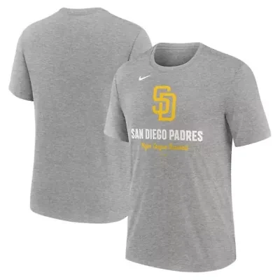 MLB Nike San Diego Padres Logo Tri-Blend T-Shirt