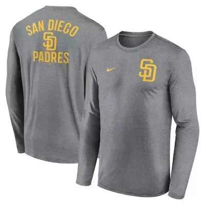 MLB Nike San Diego Padres 2-Hit Legend Dri-FIT Long Sleeve T-Shirt