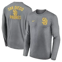 MLB Nike San Diego Padres 2-Hit Legend Dri-FIT Long Sleeve T-Shirt