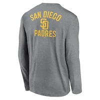 MLB Nike San Diego Padres 2-Hit Legend Dri-FIT Long Sleeve T-Shirt