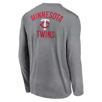 MLB Nike Minnesota Twins 2-Hit Legend Dri-FIT Long Sleeve T-Shirt