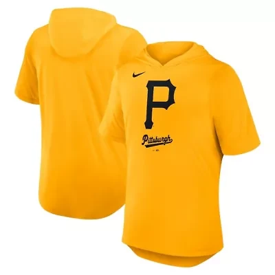 MLB Nike Pittsburgh Pirates Tri-Blend Hoodie T-Shirt
