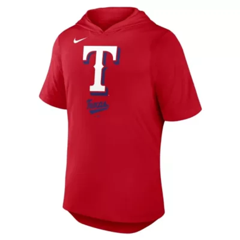 MLB Nike Texas Rangers Tri-Blend Hoodie T-Shirt