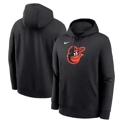 MLB Nike Baltimore Orioles Logo Club Fleece Pullover Hoodie