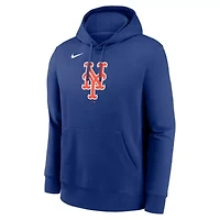 MLB Nike New York Mets Logo Club Fleece Hoodie