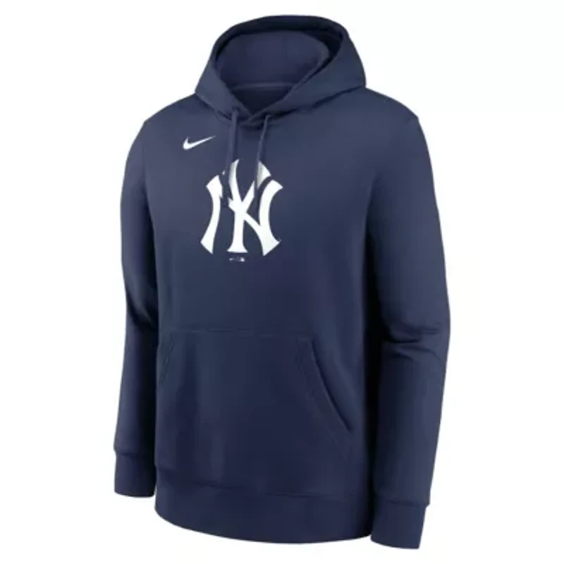 MLB Nike New York Yankees Logo Club Fleece Pullover Hoodie