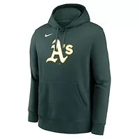 Oakland Athletics MLB Nike Logo Club Fleece Hoodie
