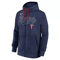MLB Nike Minnesota Twins Knockout Script Full-Zip Hoodie