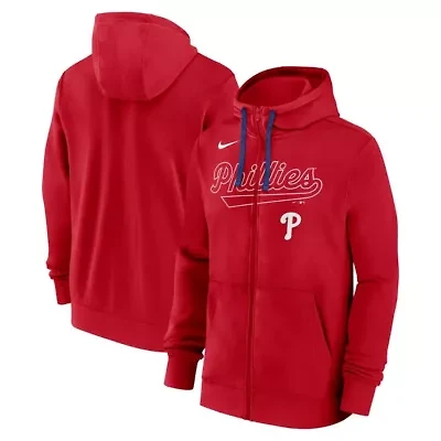 MLB Nike Philadelphia Phillies Knockout Script Full-Zip Hoodie