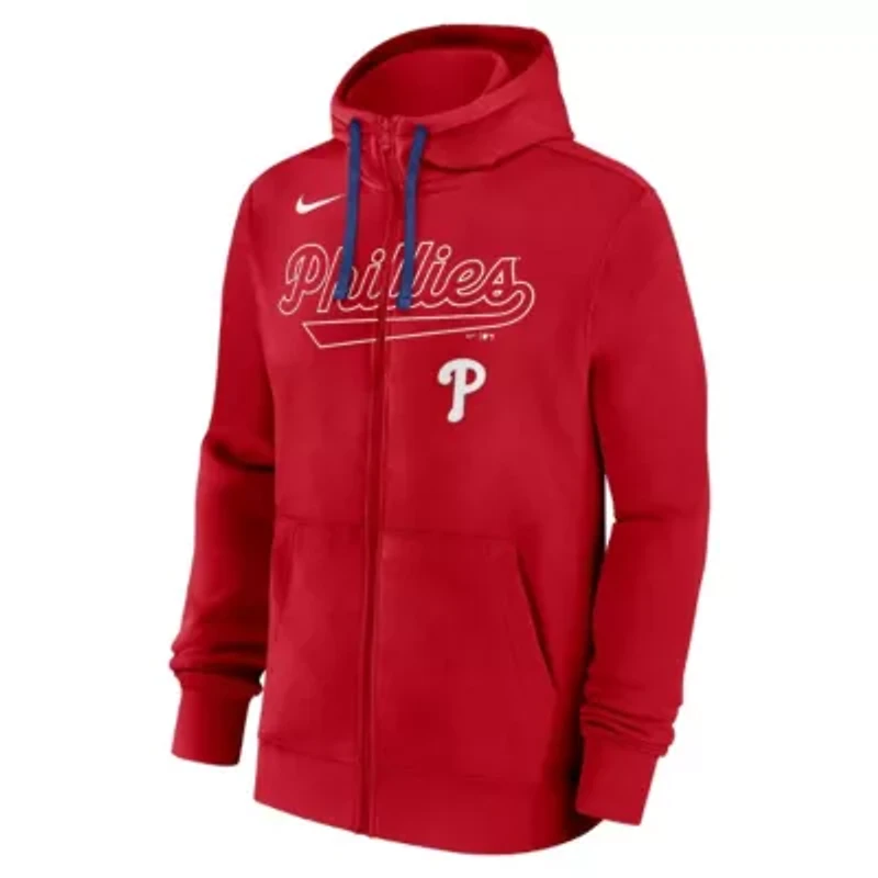 MLB Nike Philadelphia Phillies Knockout Script Full-Zip Hoodie