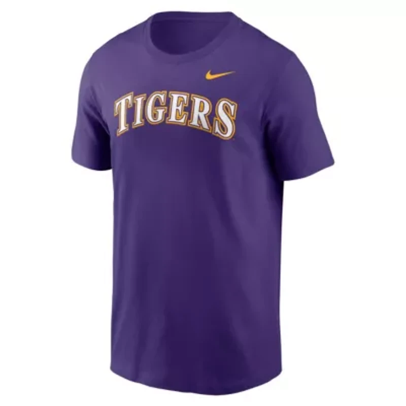 NCAA Nike LSU Tigers Baseball Wordmark T-Shirt