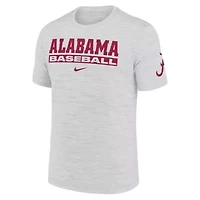 Alabama Crimson Tide NCAA Nike Velocity Baseball Wordmark Stack Dri-FIT T-Shirt