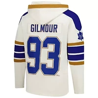 NHL Doug Gilmour Toronto Maple Leafs Line Name & Number Lace-Up Pullover Hoodie