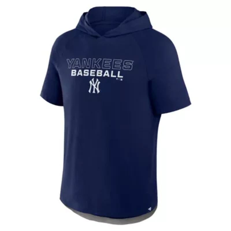 MLB Fanatics New York Yankees Clubhouse Optimal Play Raglan Hoodie T-Shirt