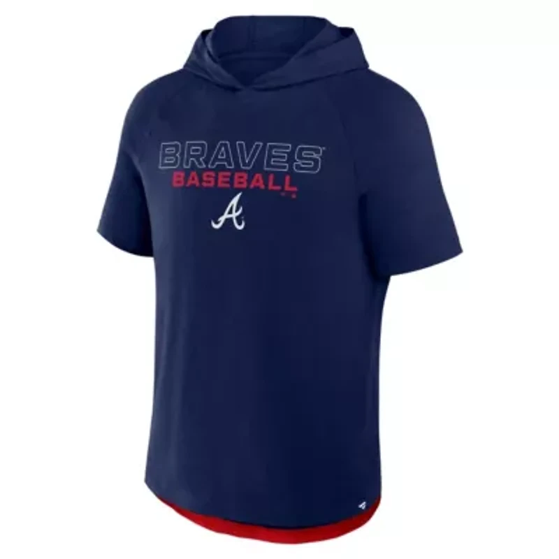 MLB Fanatics Atlanta Braves Clubhouse Optimal Play Raglan Hoodie T-Shirt