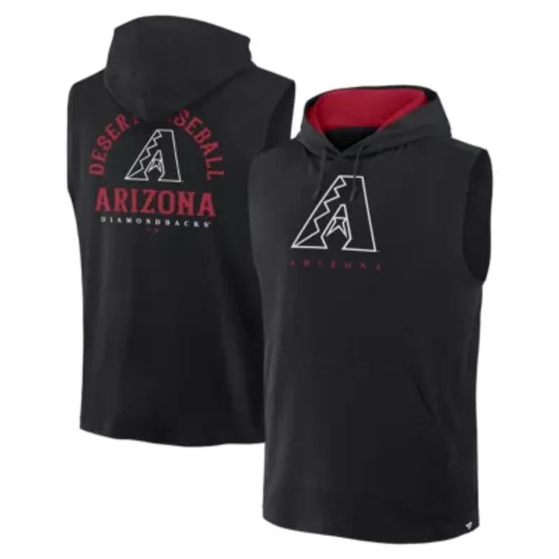 MLB Fanatics Arizona Diamondbacks Fire Speed Sleeveless Pullover Hoodie