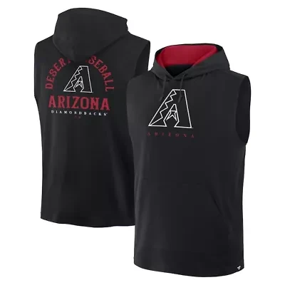 MLB Fanatics Arizona Diamondbacks Fire Speed Sleeveless Pullover Hoodie