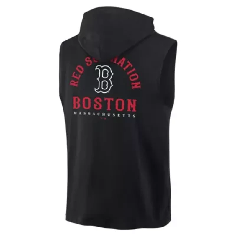 Boston Red Sox MLB Fanatics Fire Speed Sleeveless Pullover Hoodie