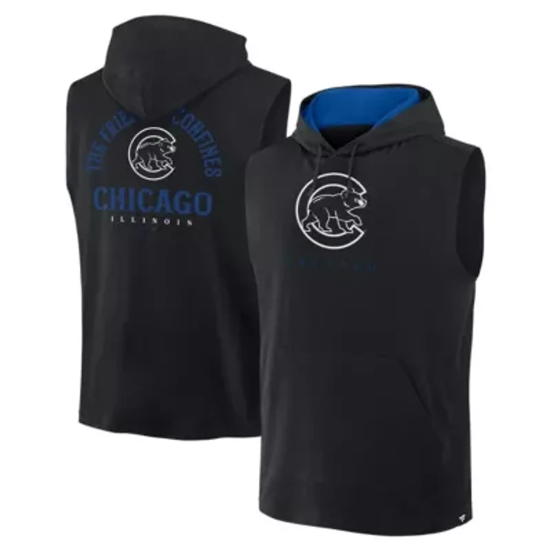 MLB Fanatics Chicago Cubs Fire Speed Sleeveless Pullover Hoodie