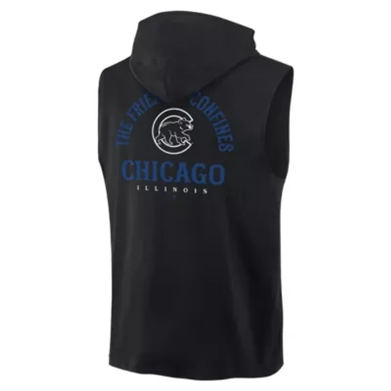 MLB Fanatics Chicago Cubs Fire Speed Sleeveless Pullover Hoodie