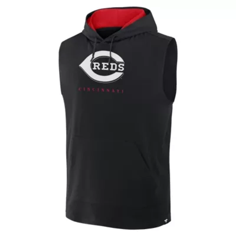 MLB Fanatics Cincinnati Reds Fire Speed Sleeveless Pullover Hoodie