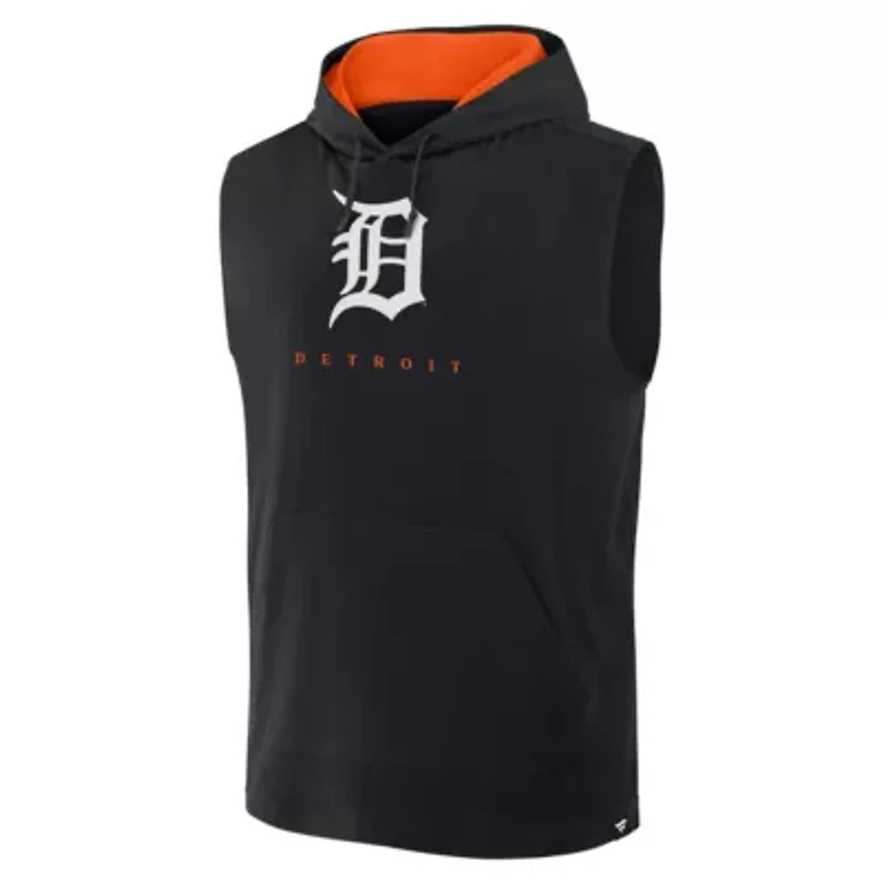 MLB Fanatics Detroit Tigers Fire Speed Sleeveless Pullover Hoodie