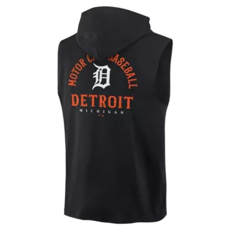 MLB Fanatics Detroit Tigers Fire Speed Sleeveless Pullover Hoodie