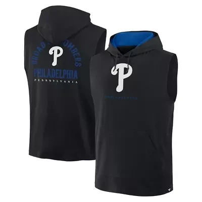 MLB Fanatics Philadelphia Phillies Fire Speed Sleeveless Pullover Hoodie