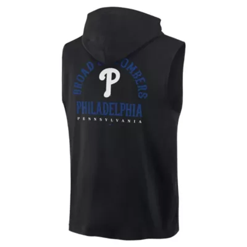 MLB Fanatics Philadelphia Phillies Fire Speed Sleeveless Pullover Hoodie