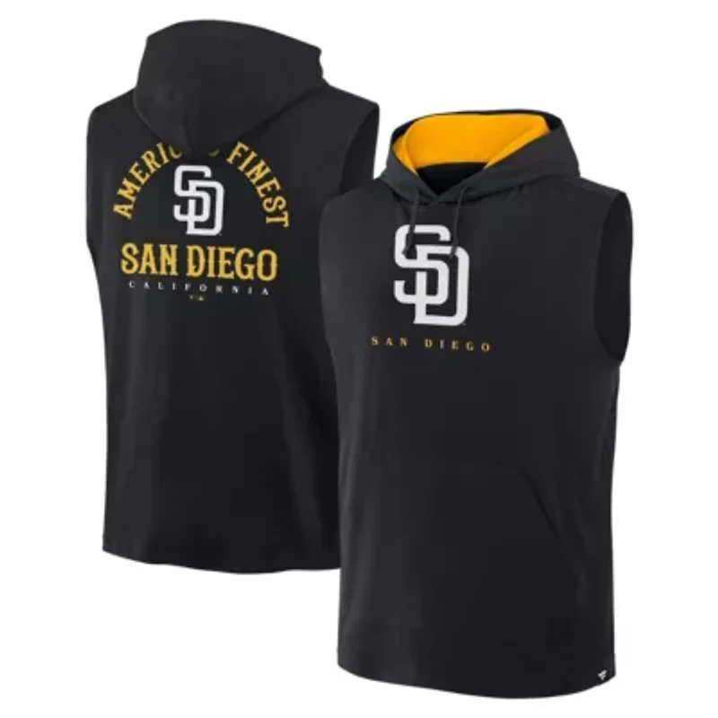 MLB Fanatics San Diego Padres Fire Speed Sleeveless Pullover Hoodie